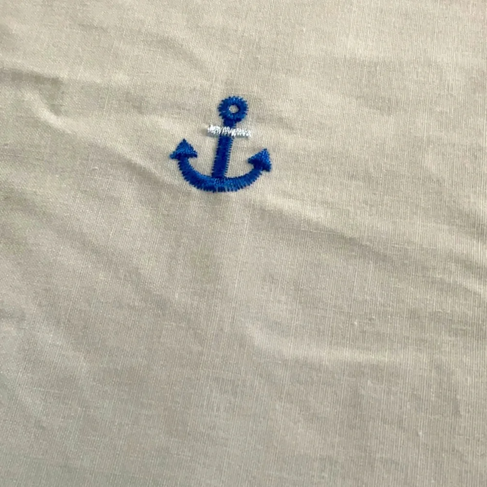 JCPenney White nautical cotton shower curtain